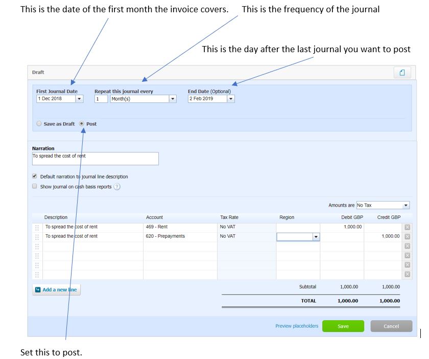 Xero Journal